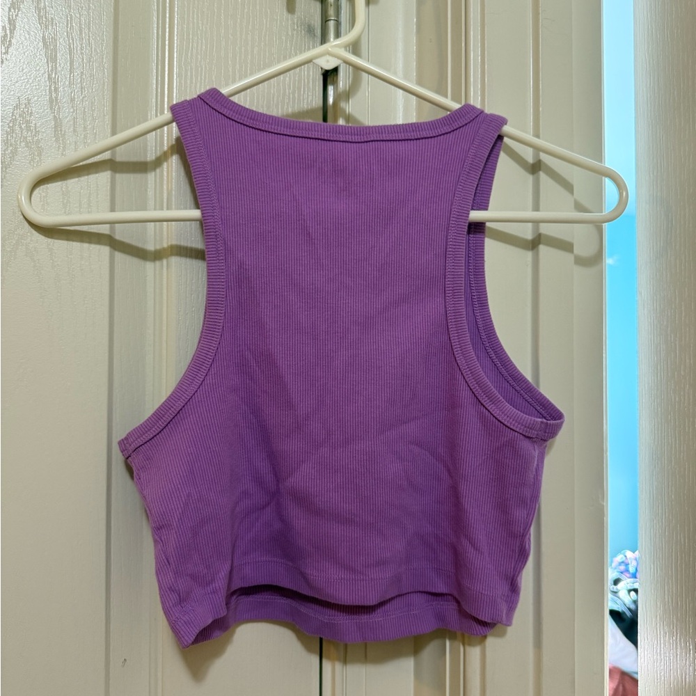 Purple crop top